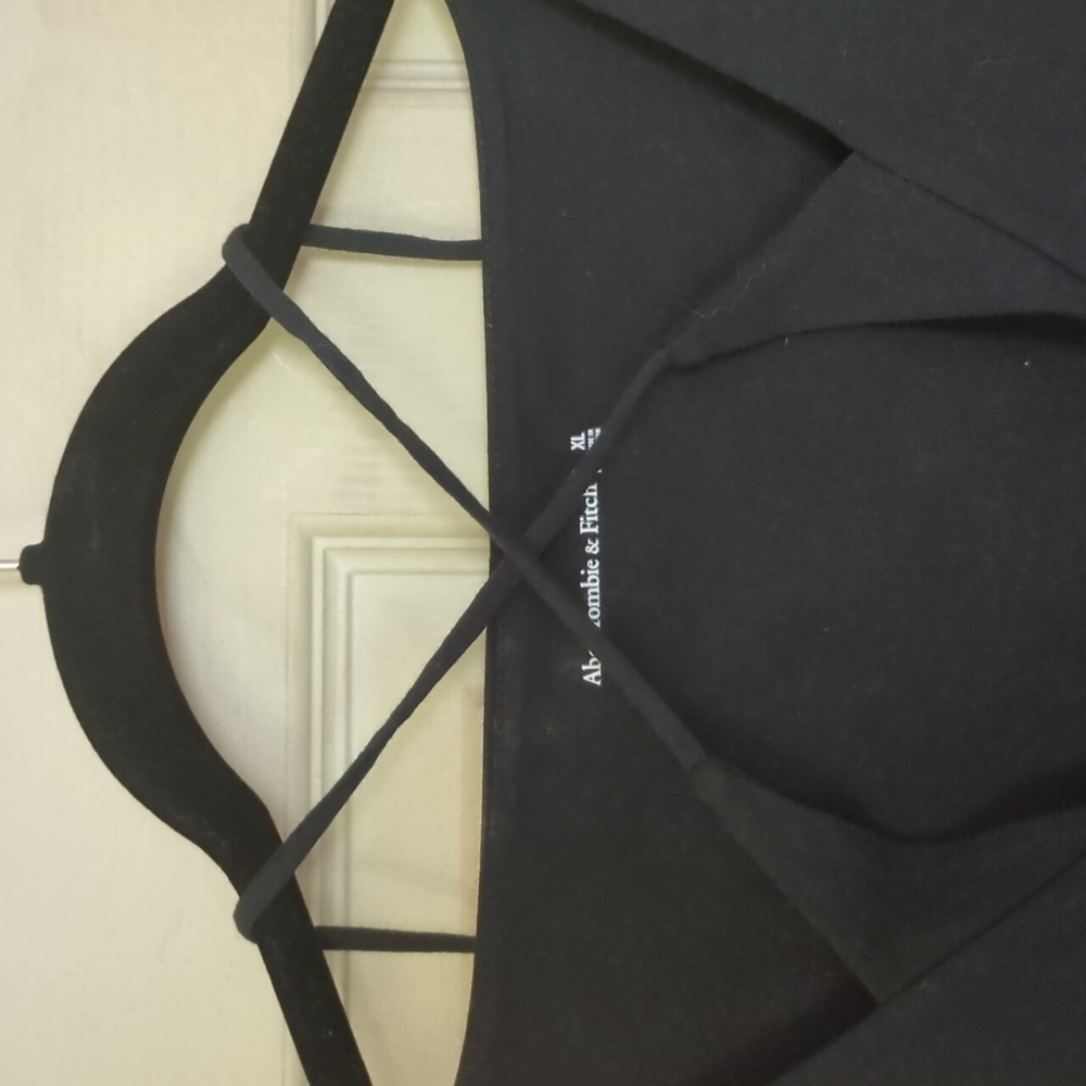 NWOT Abercrombie & Fitch XL Balletcore Double Lined Bodysuit Black - Picture 2 of 8